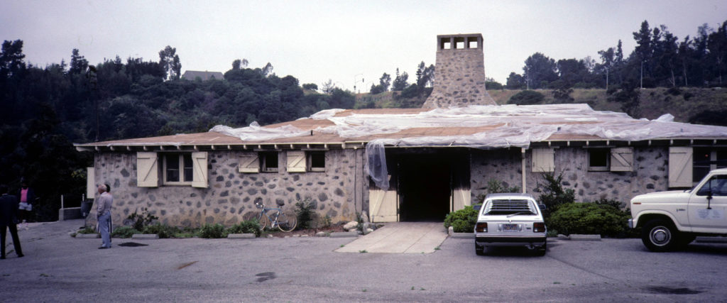 La Casita Del Arroyo after the 1985 fire