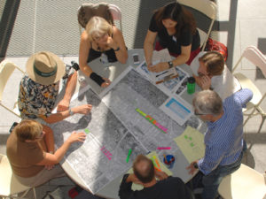 Land Use Committee members at a planning session