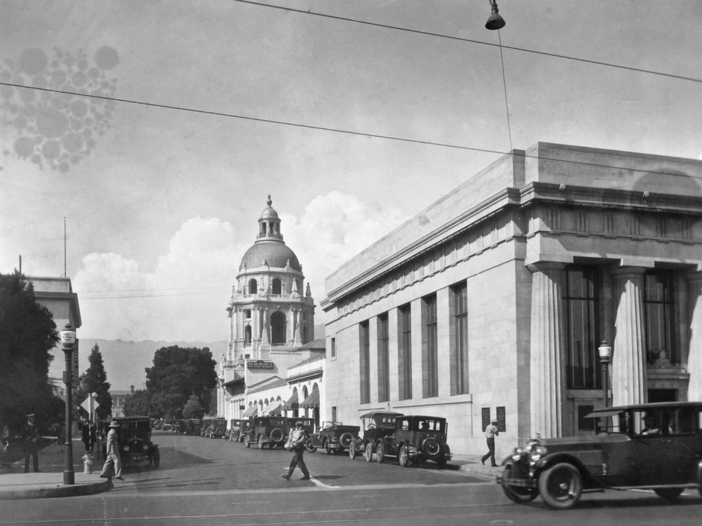 Civic Center Garfield and City Hall. Courtesy of the Archives at Pasadena Museum of History (C14B-28)